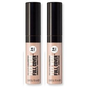 2 Revlon ColorStay Flex Wear Full Cover, Non-Creasing Concealer 24HR 010 Vanilla